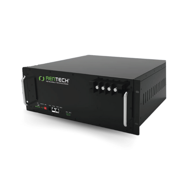 Rentech 25.6V 100aH Lithium Rack Mount Battery.
