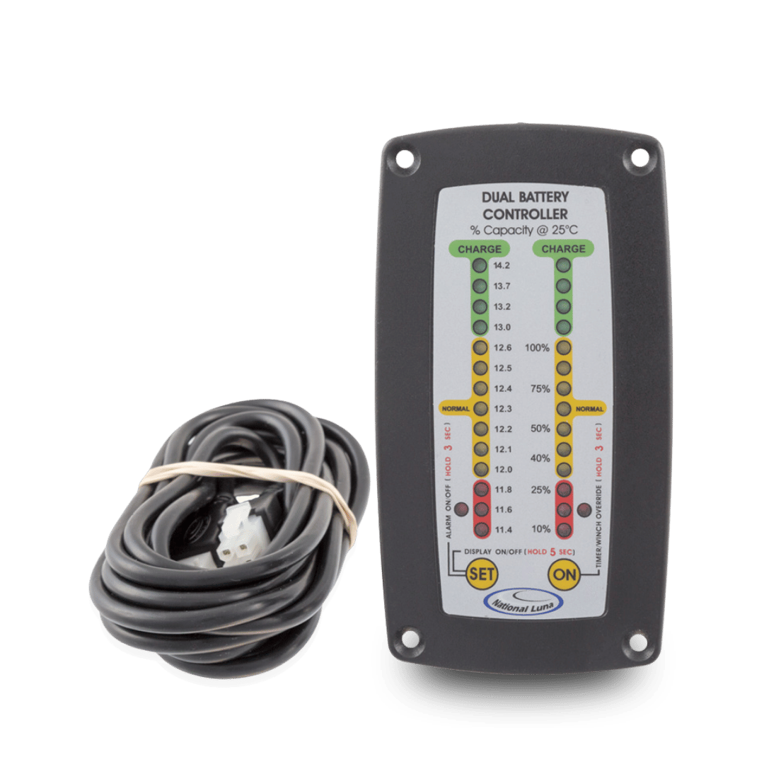 National Luna Recessed Single Battery Monitor (with alarm) 28-BMS-10311
