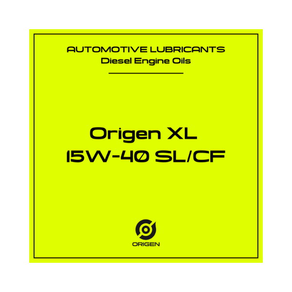 Origen XL 15W-40 SL-CF Diesel Engine Oil - 1000L
