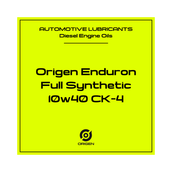 Origen Enduron Full Synthetic 10w40 CK-4 Diesel Engine Oil 0-OIL-0224