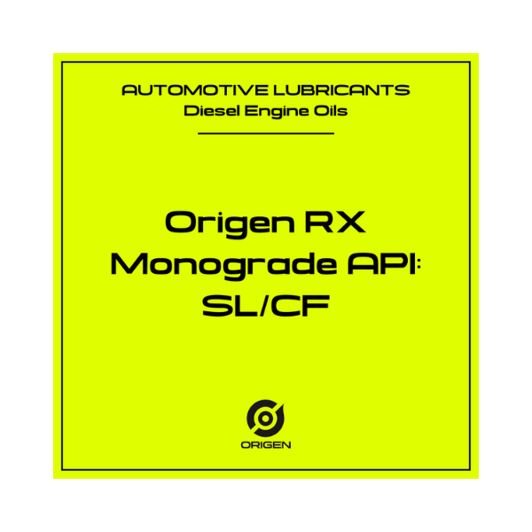 ORIGEN RX MONOGRADE All-Fleet Engine Oil 0-OIL-0112