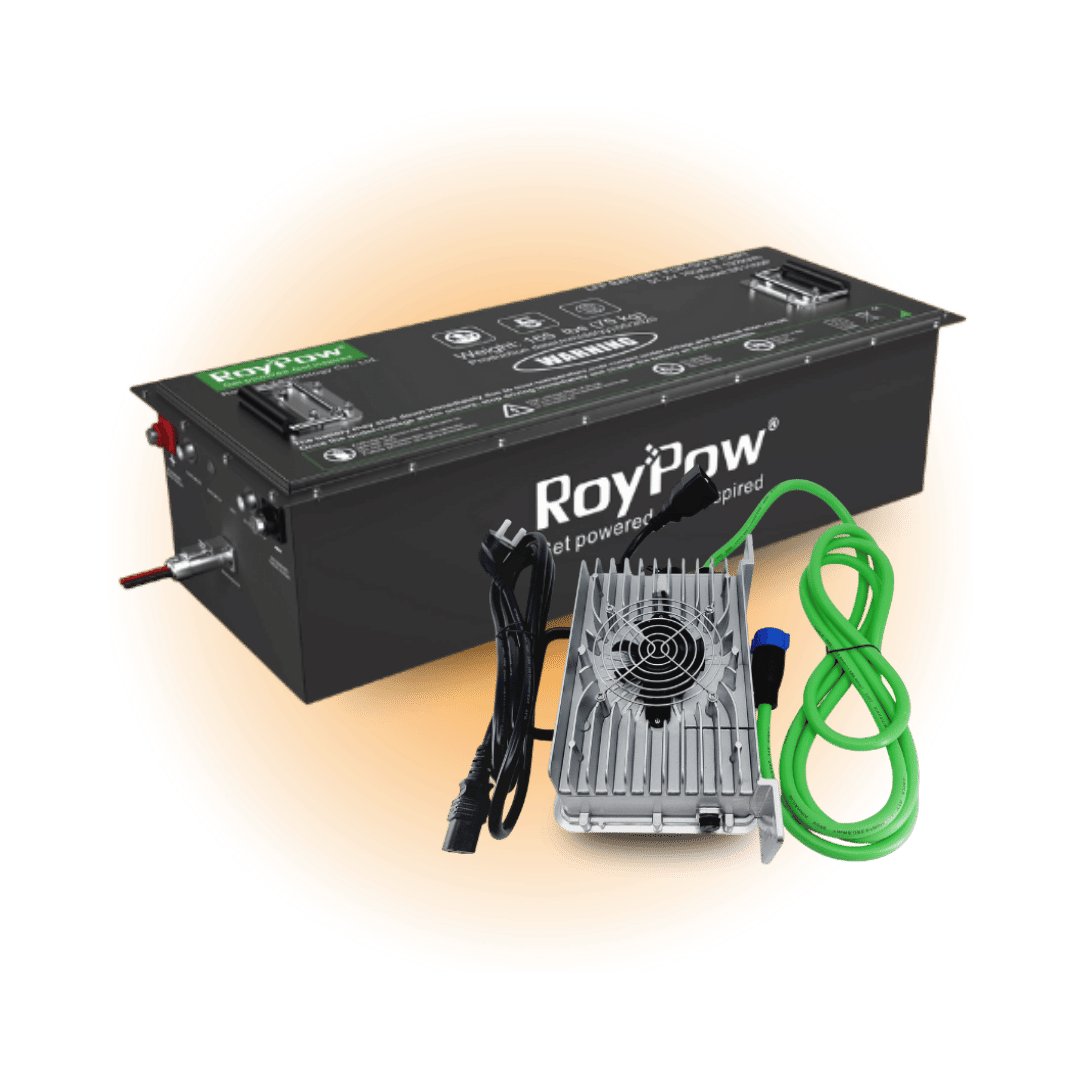 Combo Deal RoyPow Golf Car 48V Lithium Battery and Charger 