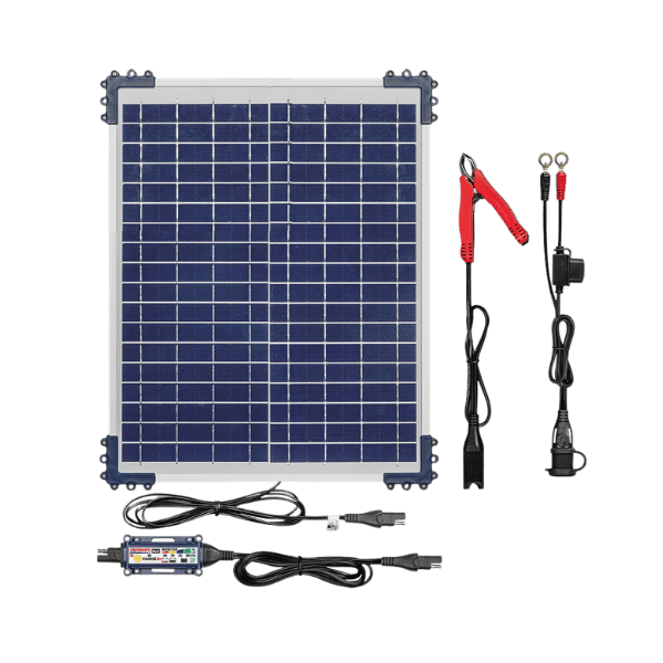 OptiMATE Solar DUO 20W 6-step 12V / 12.8V 1.67A sealed solar panel and battery saving charger & maintainer 