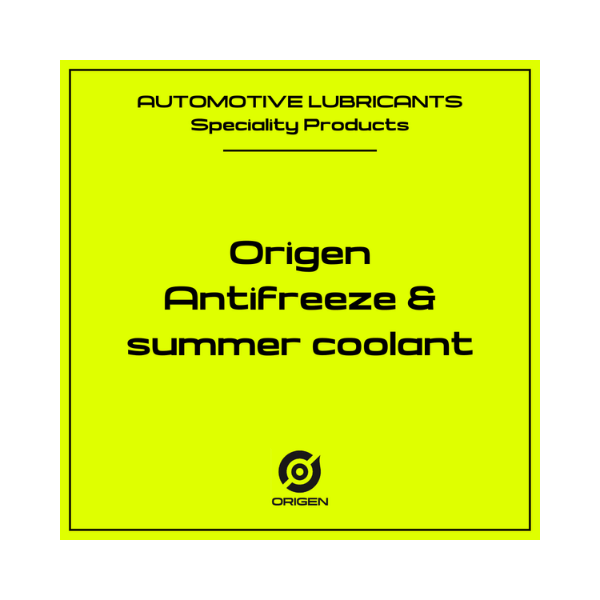 Origen Antifreeze & Summer Coolant - 210L