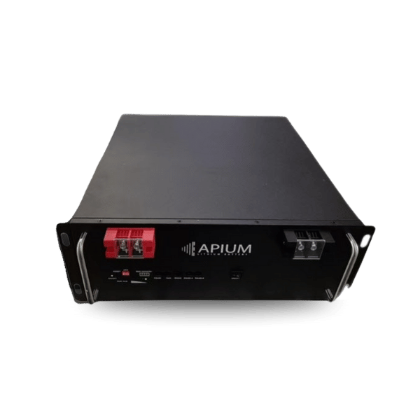 Apium 51.2V 100Ah Rack-Mount Lithium Battery - Black