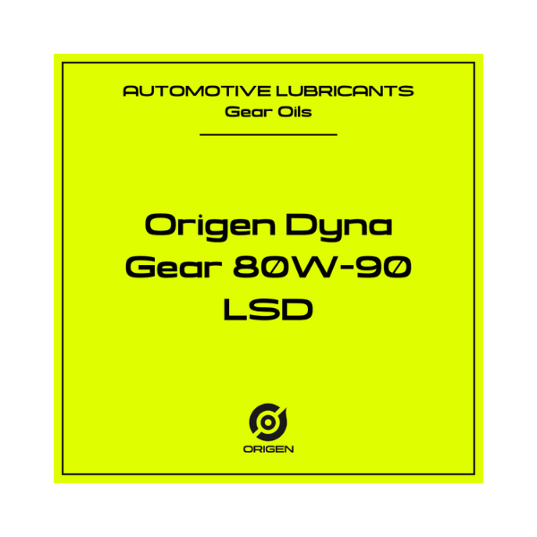Origen Dyna Gear 80W-90 LSD Slip Axel Gear Oil