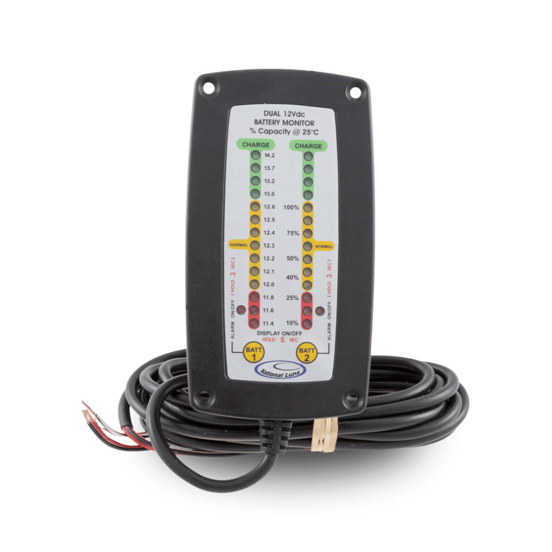 National Luna Recessed Dual Battery Monitor