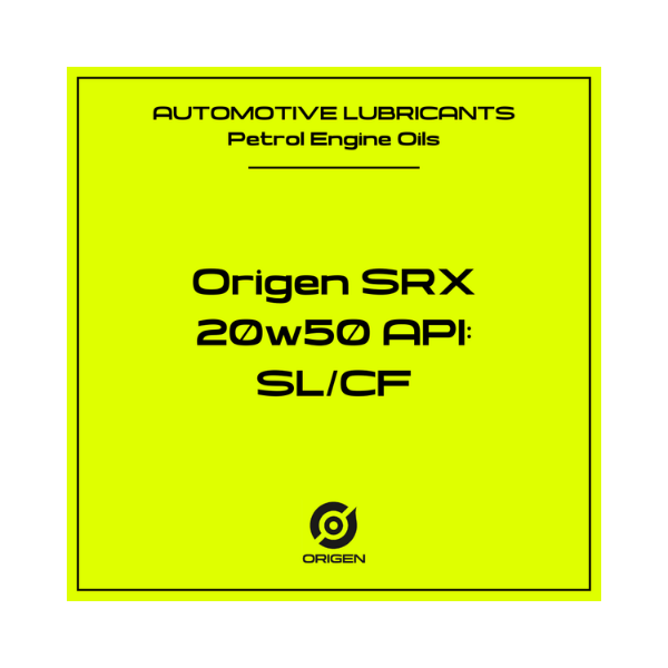 Origen SRX 20W50 Multigrade Motor Oil - 210L