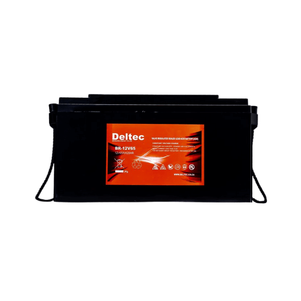 Deltec AGM Battery 12v 65ah Deep Cycle